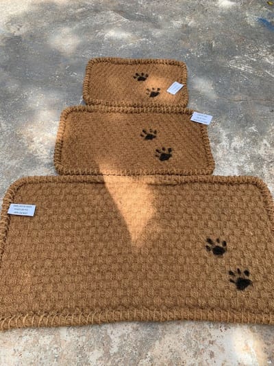 Hondenmat 40x60 cm van CocoWeave – 100% Natuurlijk Kokosvezel – Koelmat voor huisdieren - Geschikt voor in de Bench, Woonkamer & Tuin