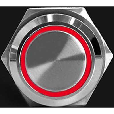 Bouton-poussoir métallique étanche, 12/16/19/22mm, lumière LED, verrouillage momentané, interrupteur d'alimentation du moteur de voiture, 5V, 12V, 24V, 220V, rouge, bleu 16mm