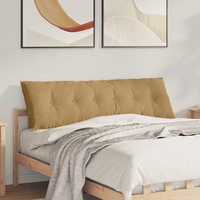 vidaXL Rugkussen Bruin 160 x 50 cm Katoen Stof