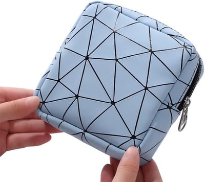 2 Stuks Maandverband Opbergtas - Draagbaar & Waterdicht Menstruatie Pouch voor Meisjes en Dames