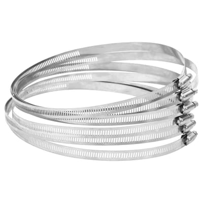 vidaXL - Slangklemmen - 6 - st - 91-220 - mm - roestvrij - staal - 304