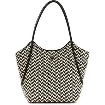 GUESS shopper schoudertas Tessi 2 in 1 Tote Black Multi zwart