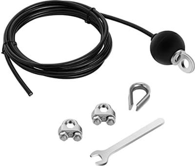 Fitness Kabel 5 m - Draad voor fitnessapparaten - Stalen kabel ommanteld voor optimale prestaties