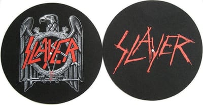 Slayer Eagle Scratched Logo Slipmat - Set van 2