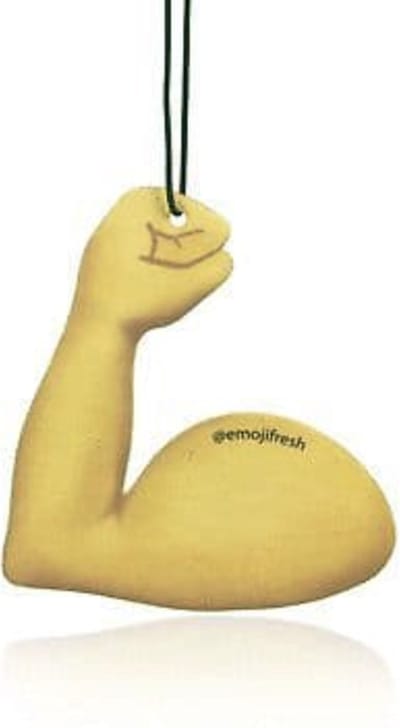 CGB Emoji Cheeky Flexed Biceps Pack of 2 Air Fresheners