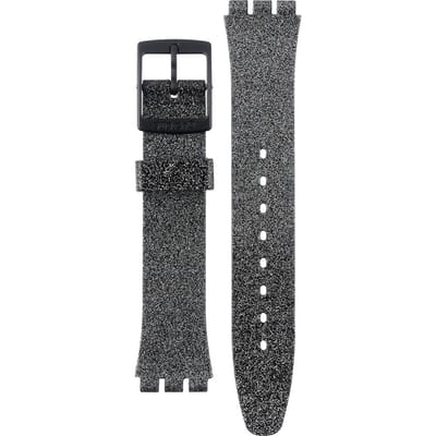 Swatch Plastic - Originals Medium (34mm) /Access/Solar/Musicall/Stop - G/SK/SL/SR/SS/SO28 ASO28B105 Magi Blacksparkle Horlogeband