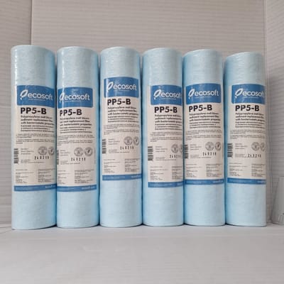 Ecosoft 5 stuks !! Sedimentfilter 10" 5 micron Anti Bacterieel (E3)
