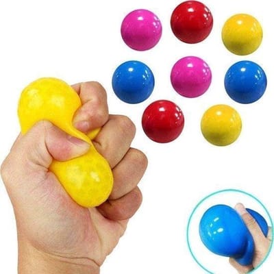 Sticky Balls - Sticky Wall Balls - MUUR - TikTok - Stress Verminderend - Klevende Plafond Bal - Set 4 Stuks