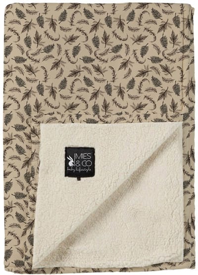 Mies & Co Soft Teddy Blanket Big - Cozy Cottage Humus - 110 x 140 cm