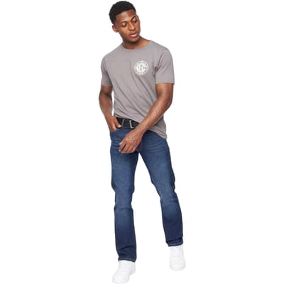 Crosshatch Heren Cadman Rechte Jeans (Blauw)