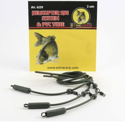EXC Helicopter Rig System & PVC Tube - 3 sets - Helikopter Systeem Karper Vissen - Karper Onderlijn
