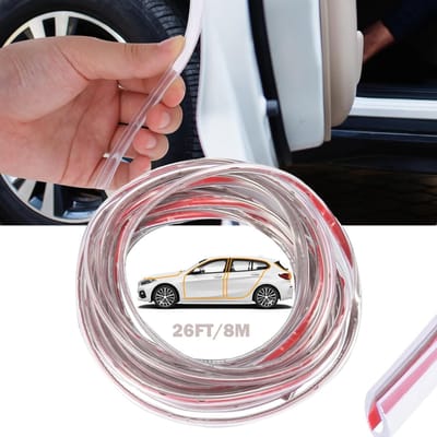 Dailygoods- Autodeurrandbescherming Transparant - U-Rubberen Afdichting - Deurbumperrand - Autodeurafdichting - Duurzaam - Schokbestendig - Deurrubber