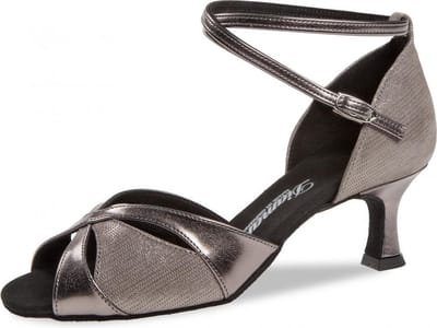 Diamant Dames Latin Dansschoenen 141-077-466 – Brons Suède – 5 cm Hak – Maat 36