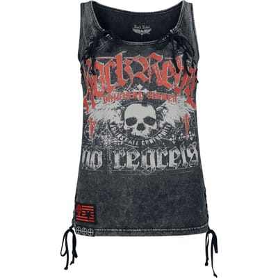 Rock Rebel by EMP - Rock Top - Original Sinners Top - S tot XXL - voor Vrouwen - grijs