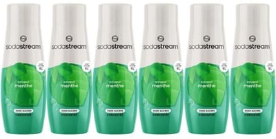 SODASTREAM Concentrates - Pak van 6 suikervrije muntconcentraten - Tot 54 liter dranken - 440 ml
