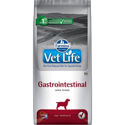 2x12kg Farmina Vet Life Dog Gastro-Intestinal Droogvoer voor honden