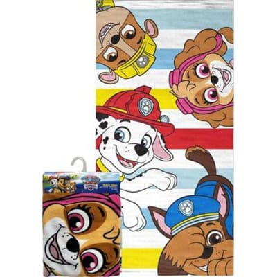 Standlaken " Paw Patrol" 70 X 140 --- Drap de plage " Paw Patrol" 70 X 140