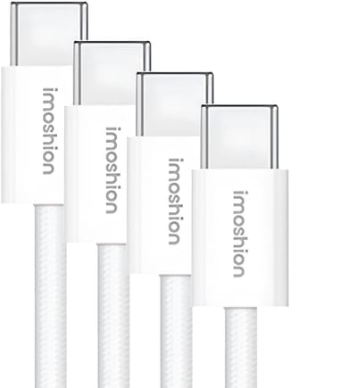 imoshion 4x USB-C naar USB-C Kabel - 0,5 meter - Snellader 60W