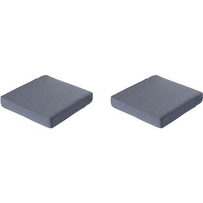 Madison - Lounge Profi-Line Zitkussen Manchester denim grey - Ca. 73x73 cm - Set van 2