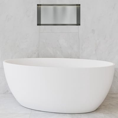 Hotbath &More Inbouwnis - 30 x 30 x 10 cm - Frameless - met LED-verlichting - RVS 316 - V02