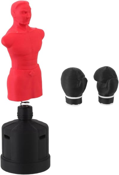 Miniatuur Bokshandschoenen - Poppenhuis Accessoires - Miniatuur Decoratie - Realistisch Gedetailleerd - 12.8 cm - Rood
