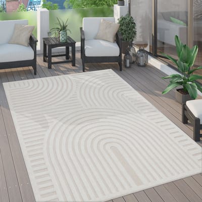 Paco Home Vloerkleed Tapijt Voor Binnen En Buiten Terras Keuken Scandinavisch Eenkleurig 60x100 cm