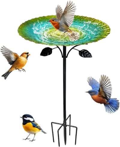 MRKK® Vogelbad op Voet - Vogelhuisje op Paal