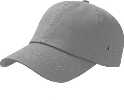 Atlantis Actie 6 Paneel Chino Baseball Cap (Grijs)