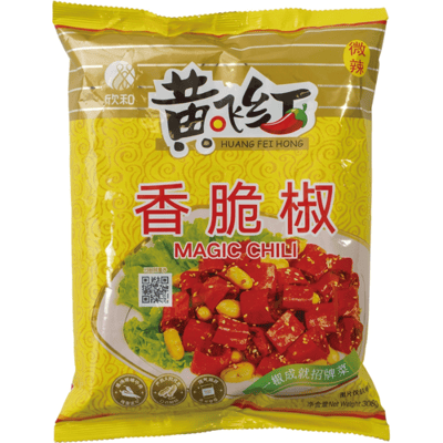 Huang Fei Hong Knapperige Chili Pinda Snack 308g