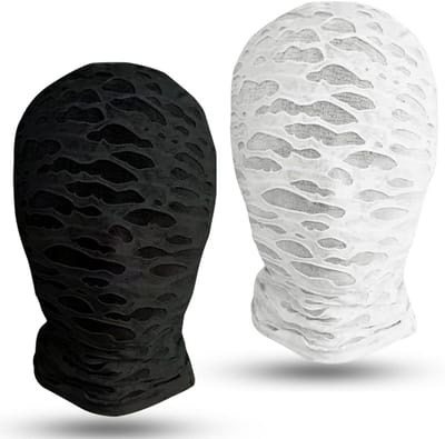 Set van 2 Volledige Gezichtsmaskers voor Halloween - Spandex Hoofdmasker voor Cosplay en Feestjes