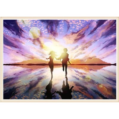 5D DIY Diamond schilderij landschap Cross Stitch Kit borduurwerk sterrenhemel Strass mozaïek Home Decor 20X30CM multi
