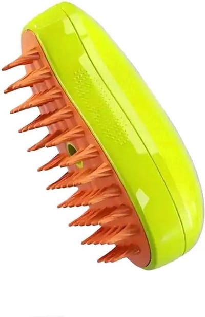 Premium Kwaliteit 3-in-1 Ontharingsborstel / Steamy Brush / Stoomborstel | Kattenborstel | Haar & Vacht Verwijderaar | Dieren Ontharing | Voor Honden & Katten - Groen
