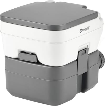 Draagbaar 20L Campingtoilet - Grijs/Zwart
