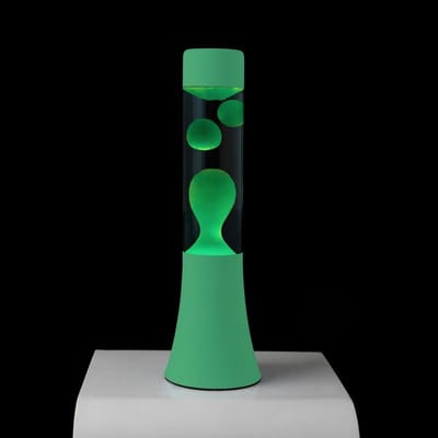 Fisura Design Lavalamp met Groene Lava - Muntgroen + Reservelamp
