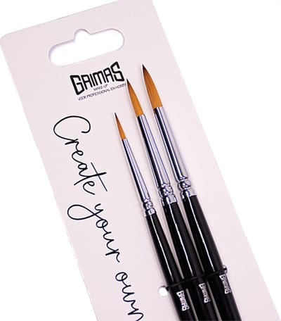 Grimas - Face Paint Brush Set - ROUND2/4/6