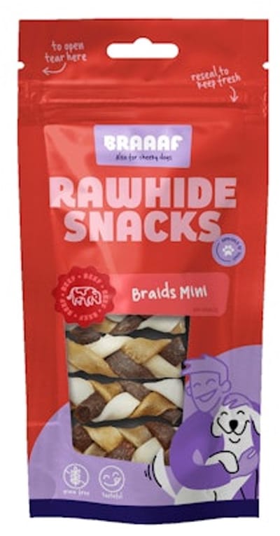 Braaaf Twister Braid - Mini - 5 x 6cm - 3 stuks