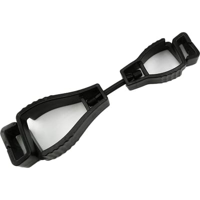 Clip pour Gants Plastique Antidérapant Mains Libres Multifonctionnel Portable Réutilisable Porte-Clip pour Gants Noir noir