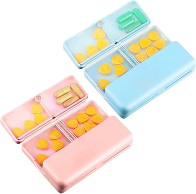 Reisvriendelijke Opvouwbare Medicijnbox met 7 Cellen, Persoonlijke Pillendoos voor 7 Dagen, Compact en Handig voor Thuis en Op Reis