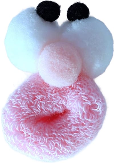 Elastiek - Haar elastiek - Roze - 2 stuk - Gezicht ogen - Haar versiering - Haarelastiek - Haar Accessoires - Kappers - Haren - Elastiek