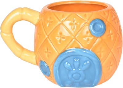 3D Ananas Mok - Creatieve Porseleinen Koffiemok voor Thee, Sap en Melk - Leuk Cadeau voor Jongens en Meisjes - 700ml Inhoud