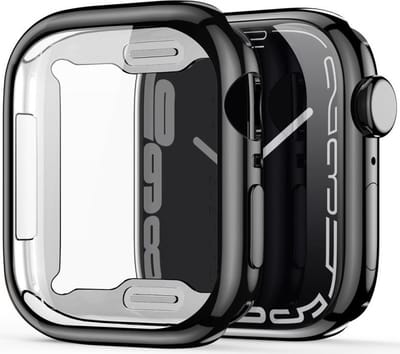 Dux Ducis Somo Full Protect TPU Hoesje Zwart Geschikt voor Apple Watch 7/8/9 41MM