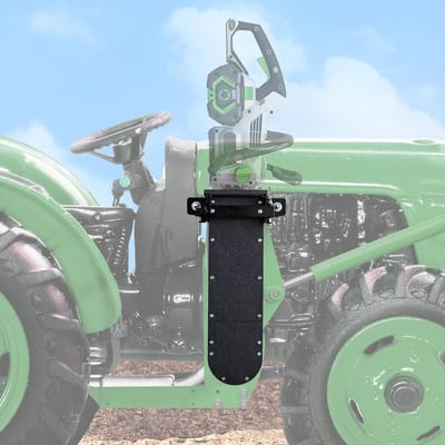 Kettingzaag houder - Zaag accessoire - Veilig vervoeren - Universele montage - 44 cm lengte - Zwart