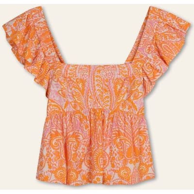 Oilily Balua Tangos Top- maat34 Oranje Crush