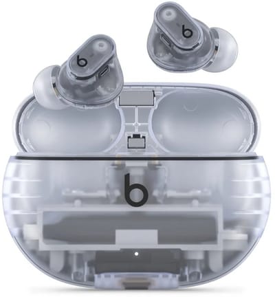Beats Studio Buds Plus In Ear oordopjes Bluetooth Stereo Transparant Noise Cancelling, Ruisonderdrukking (microfoon) Oplaadbox, Bestand tegen zweet,