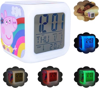 Kinderprojector Wekker met Nachtlampje, Datum en Temperatuur voor Meisjeskamer