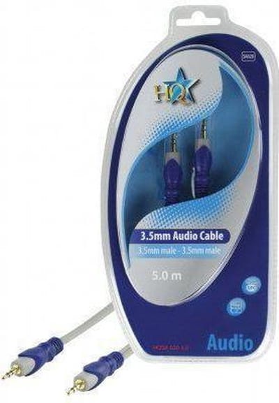 HQ Standaard 3.5mm Stereo Mannelijk - 3.5mm Stereo Mannelijk Kabel 5.00 M