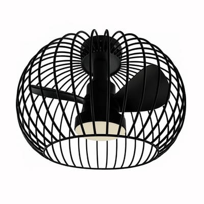 Plafondventilator Wire Ø 40 cm zwart