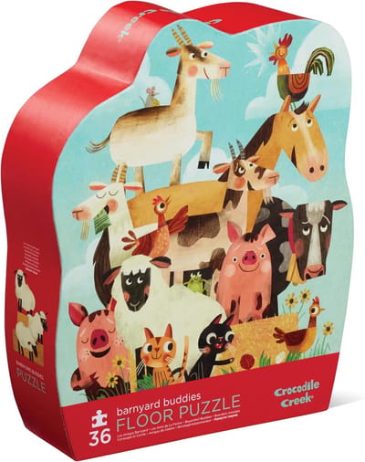 Puzzel Boerderijvriendjes - Legpuzzel - Kinderen Puzzelen - 36 Stevige Stukjes - 68x50cm