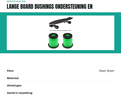Dailygoods- Bushings 12 Stks - 90A Hardheid - Rebuild Kit - Pivot Cups - Schokdemper - Bekerringen - Hoogwaardige prestaties - Skateboard Bushings