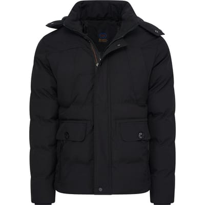 Mario Russo Ranger Jacket - Jas Heren - Winterjas Heren - Waterafstotend - Winddicht - Zwart - L